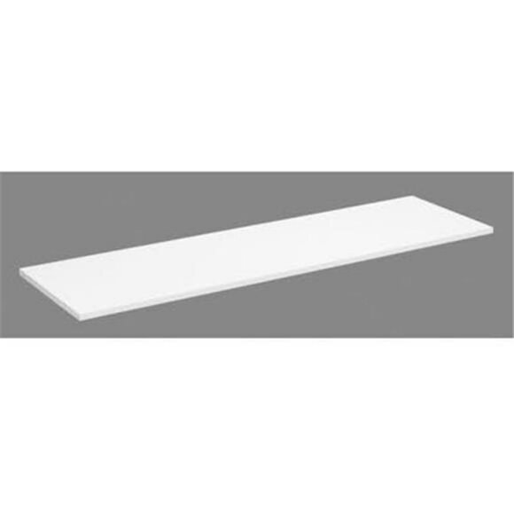 Closet organizer wood shelf 48 inch white storage shelf for clothes blankets sho - Picture 4 of 5